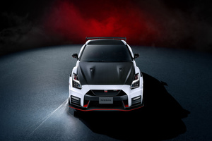 White Nissan Gtr Nismo (1336x768) Resolution Wallpaper
