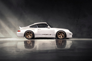 White Porsche 911 Guntherwerks 5k Wallpaper