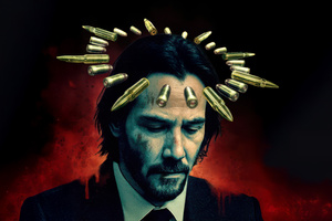 Wick Is Pain (2048x2048) Resolution Wallpaper