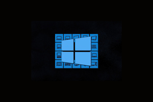 Windows 10 Dark Logo 5k