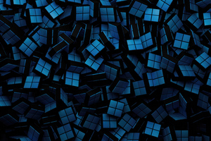 Windows 11 Dark Abstract (5120x2880) Resolution Wallpaper