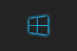 Windows Glowing Logo Blue 5k