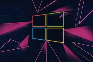 Windows Logo Shards 4k