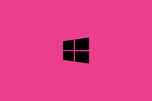 Windows Pink Minimal Logo 8k Wallpaper