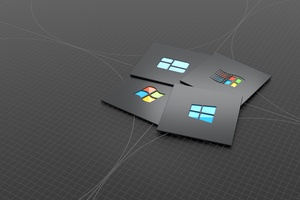 Windows Versions Dark Minimal 4k