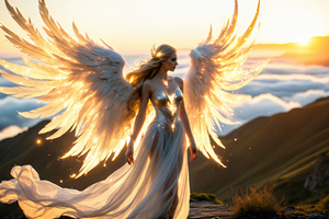 Wings Of Divine Twilight (1152x864) Resolution Wallpaper