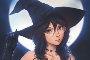 Witch Anime Girl (1600x900) Resolution Wallpaper