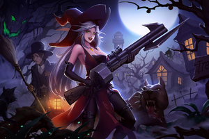 Witcher Girl Fun 4k (2560x1440) Resolution Wallpaper