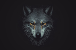 Wolf Digital 4k Wallpaper
