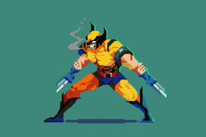 Wolverine 8 Bit (1920x1080) Resolution Wallpaper