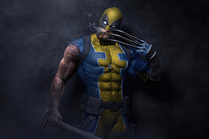 Wolverine Cigar And Claws (2048x2048) Resolution Wallpaper