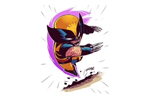 Wolverine Minimalism Artwork 4k