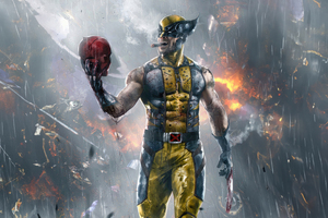 Wolverine Savage Smash (1366x768) Resolution Wallpaper