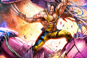 Wolverine Vs Sentinel Artwork 5k