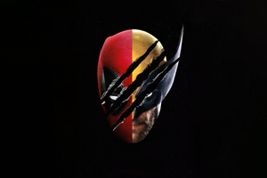 Wolverine X Deadpool Mask (5120x2880) Resolution Wallpaper