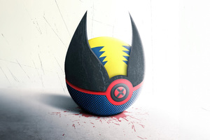 Wolverine X Pokeball (2560x1440) Resolution Wallpaper