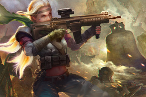Woman Warrior With Gun Homefront The Revolution Video Game 5k
