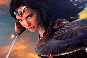 Wonder Woman 4k New Digital Artwork (2560x1024) Resolution Wallpaper