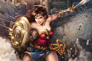 Wonder Woman 5k Digital Artwork (1400x1050) Resolution Wallpaper