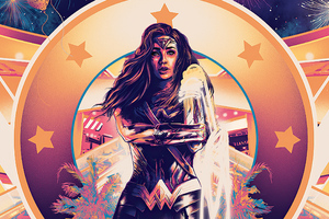 Wonder Woman 84 Movie Art (2560x1024) Resolution Wallpaper