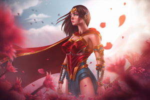 Wonder Woman Amazonian Power Unleashed Wallpaper