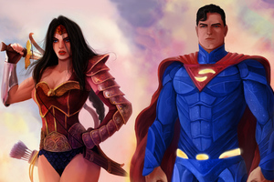 Wonder Woman And Superman 4k