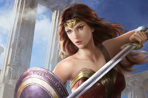 Wonder Woman Art4k (320x240) Resolution Wallpaper