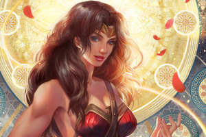 Wonder Woman Artworks New (1336x768) Resolution Wallpaper
