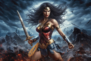 Wonder Woman Battle Glory (1280x1024) Resolution Wallpaper
