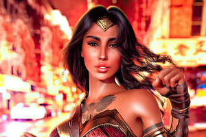 Wonder Woman Cosplay Girl (2048x1152) Resolution Wallpaper