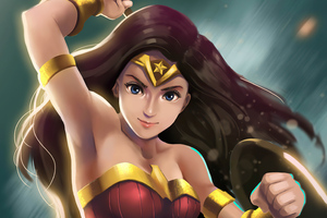 Wonder Woman Cute Girl Artwork