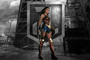 Wonder Woman Defender Of The Justice League Wallpaper