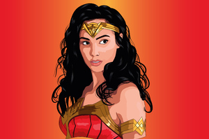 Wonder Woman Fractal Art 4k