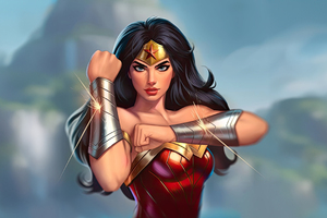 Wonder Woman Golden Guardian (2048x1152) Resolution Wallpaper