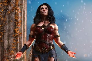 Wonder Woman Ice And Fire 4k
