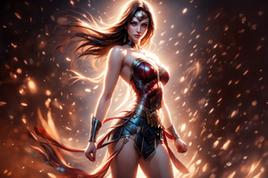Wonder Woman In Full Glory (2932x2932) Resolution Wallpaper