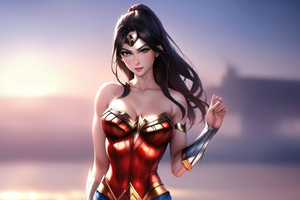 Wonder Woman Majestic Stance Wallpaper