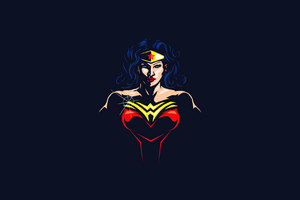 Wonder Woman Minimal 4k Wallpaper