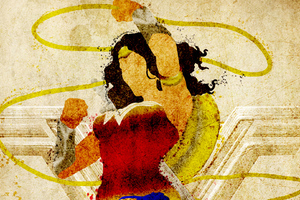 Wonder Woman Newart Minimalism (1024x768) Resolution Wallpaper