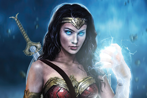 Wonder Woman Powers 4k (2560x1024) Resolution Wallpaper
