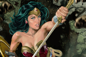 Wonder Woman Sharp Sword 4k