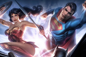 Wonder Woman Super Man (1400x900) Resolution Wallpaper
