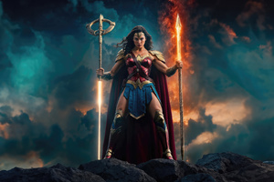 Wonder Woman Sword Mastery Wallpaper