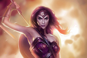 Wonder Woman Sword Warrior (1280x1024) Resolution Wallpaper
