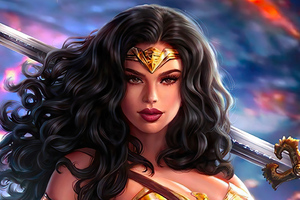 Wonder Woman Synder Cut Illustration 4k