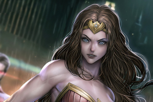Wonder Woman Trinity Fanart 4k