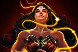 Wonder Woman Up 4k (2560x1024) Resolution Wallpaper