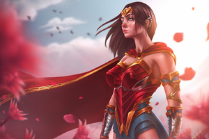 Wonder Woman Warrior Superhero Wallpaper