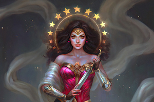Wonder Woman With Sword 4k (1680x1050) Resolution Wallpaper