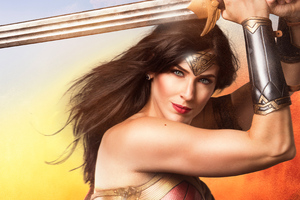 Wonder Woman With Sword Cosplay 4k